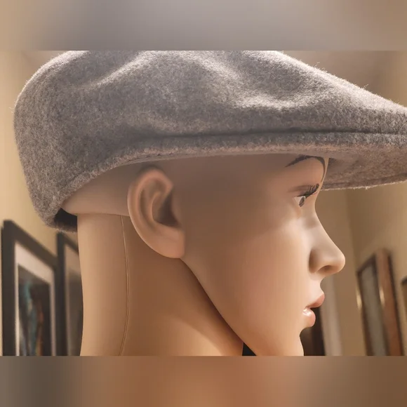 Grey Kangol Flat/Newsboy Style Cap - Picture 3 of 12